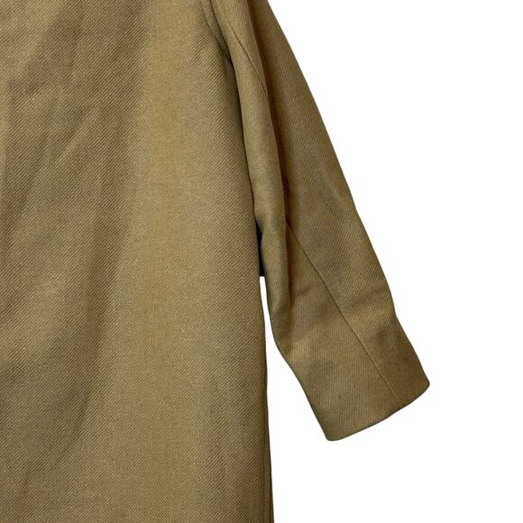 Everlane The Italian ReWool Overcoat Double-Breasted Tan Women 8 NWT - Picture 9 of 13